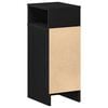vidaXL Bedside Cabinet with Drawer Black 25x31x66 cm