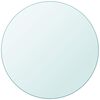 vidaXL Table Top Tempered Glass Round 80 cm