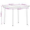vidaXL 3 Piece Garden Dining Set Black