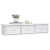 vidaXL Wall Drawer Shelf High Gloss White 88x26x18.5 cm Engineered Wood