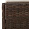 vidaXL Garden Bed Brown 110x200 cm Poly Rattan