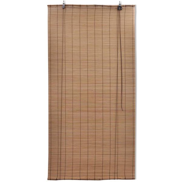 vidaXL Roller Blind Bamboo 80x220 cm Brown