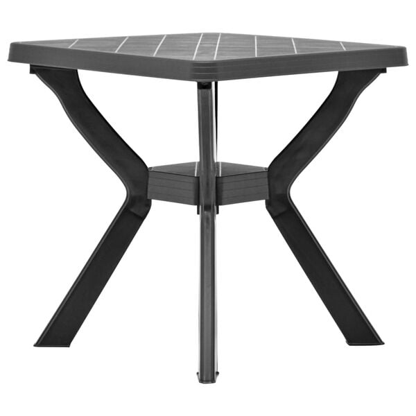 vidaXL Bistro Table Anthracite 70x70x72 cm Plastic