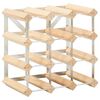 vidaXL Wine Rack for 12 Bottles Solid Pinewood