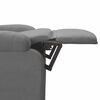 vidaXL Recliner Chair Dark Grey Fabric