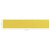 vidaXL Balcony Screen Yellow 75x400 cm HDPE