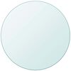 vidaXL Table Top Tempered Glass Round 500 mm