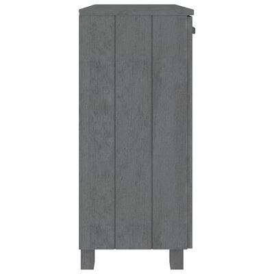 vidaXL Sideboard HAMAR Dark Grey 85x35x80 cm Solid Wood Pine