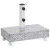 vidaXL Umbrella Base Light Grey 45x25x8,3 cm Granite