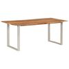 vidaXL Dining Table 180x90x76 cm Solid Acacia Wood
