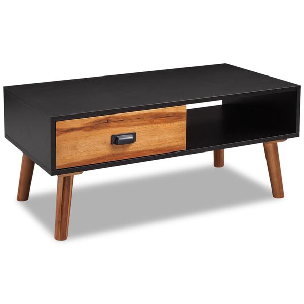 vidaXL Solid Acacia Wood Coffee Table 90x50x40 cm