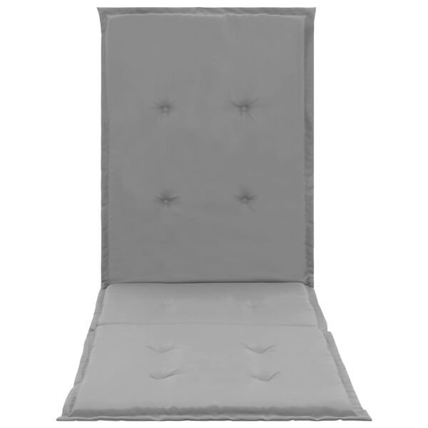 vidaXL Lounge Chair Cushion Grey 180x55x3 cm