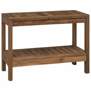 vidaXL Bathroom Side Table Natural 60 x 30 x 45 cm Solid Teak Wood