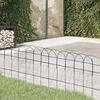 vidaXL Garden Border Fence Powder-coated Iron 10x0.4 m