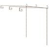 vidaXL Garden Arch | Antique Brown | Wrought Iron | Large | Decorative Inlays