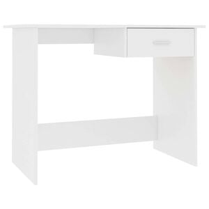 vidaXL Desk White 100x50x76 cm Engineered Wood