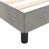vidaXL Bed Frame without Mattress Light Grey 183x203 cm King Velvet