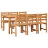vidaXL 7 Piece Garden Dining Set Solid Wood Teak