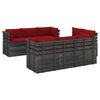 vidaXL 9 Piece Garden Pallet Lounge Set with Cushions Solid Pinewood