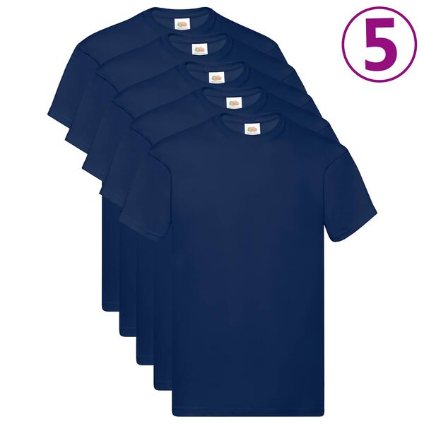 vidaXL Shirt 5 pcs Blue 5XL Cotton