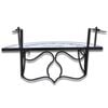 vidaXL Hanging Balcony Table Blue and White Mosaic