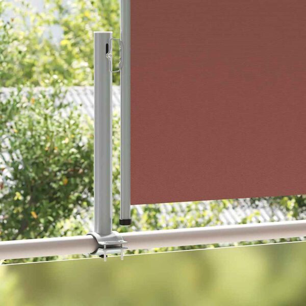 vidaXL Patio Retractable Side Awning 100x300 cm Brown