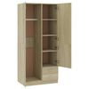 vidaXL Wardrobe Sonoma Oak 80x52x180 cm Engineered Wood