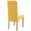 vidaXL Dining Chairs 4 pcs Yellow Fabric