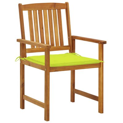 vidaXL Garden Chairs with Cushions 4 pcs Solid Acacia Wood