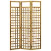 vidaXL 3-Panel Room Divider/Trellis Solid Acacia Wood 120x170 cm