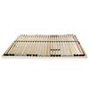 vidaXL Slatted Bed Base without Mattress with 28 Slats 7 Zones 100x200 cm