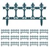 vidaXL Lawn Edgings 16 pcs Green 10 m PP