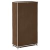 Fabric Shoe Cabinet with Cover 58 x 28 x 106 cm Brown
