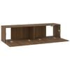 vidaXL TV Wall Cabinet Brown Oak 120x30x30 cm Engineered Wood