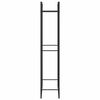 vidaXL Firewood Rack Matt Black 80x28x154 cm Steel