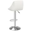 vidaXL Bar Stools 2 pcs White Faux Leather