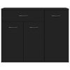 vidaXL Sideboard Black 88x30x70 cm Engineered Wood