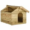 vidaXL Garden Dog House with Opening Roof Impregnated Pinewood