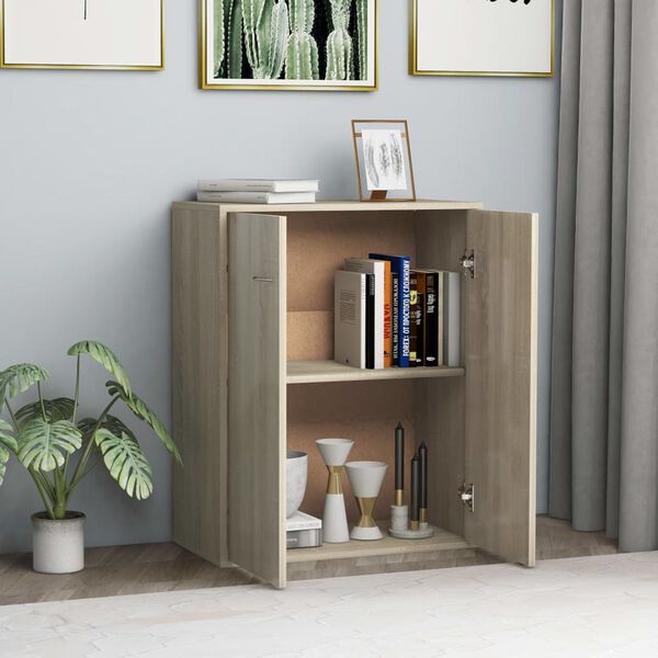 vidaXL Sideboard Sonoma Oak 60x30x75 cm Engineered Wood