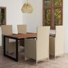 vidaXL 5 Piece Garden Dining Set Beige