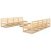 vidaXL 9 Piece Garden Lounge Set Solid Pinewood