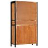 vidaXL Highboard 100x40x175 cm Solid Acacia Wood