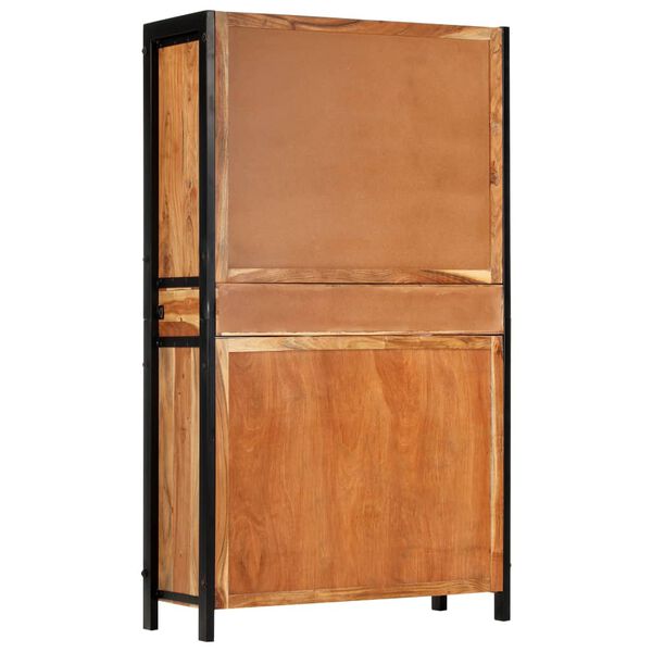 vidaXL Highboard 100x40x175 cm Solid Acacia Wood