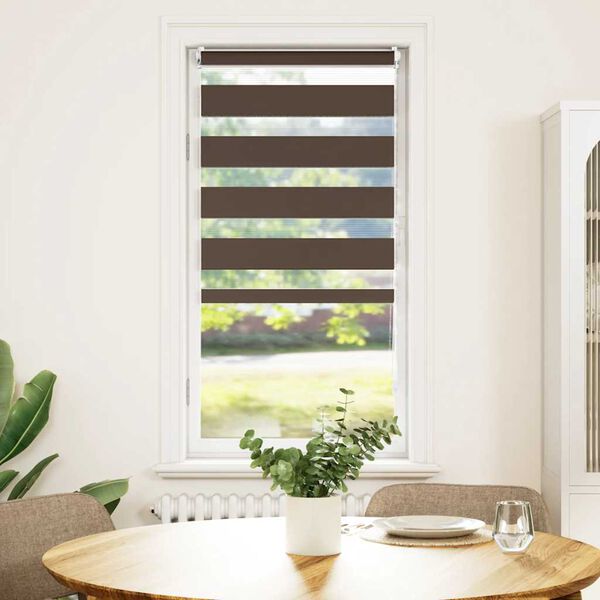 vidaXL Zebra Blind 80 x 150 cm Coffee