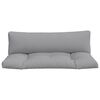 vidaXL Pallet Cushions 2 pcs Grey Fabric