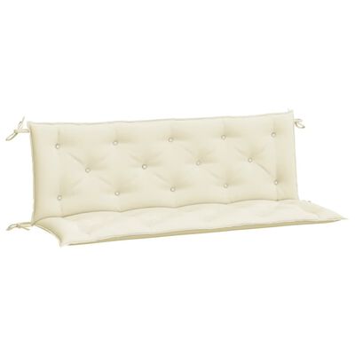 vidaXL Garden Bench Cushions 2 pcs Cream White 150x50x7cm Oxford Fabric