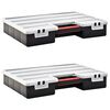 vidaXL Assortment Boxes 2 pcs with Adjustable Dividers 460x325x80 mm