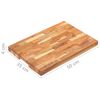 vidaXL Chopping Board 50x35x4 cm Solid Acacia Wood