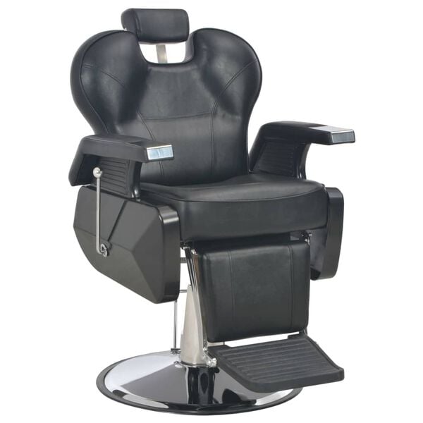 vidaXL Barber Chair Black 72x68x98 cm Faux Leather