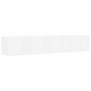 vidaXL CD Wall Shelf White 100x18x18 cm Engineered Wood